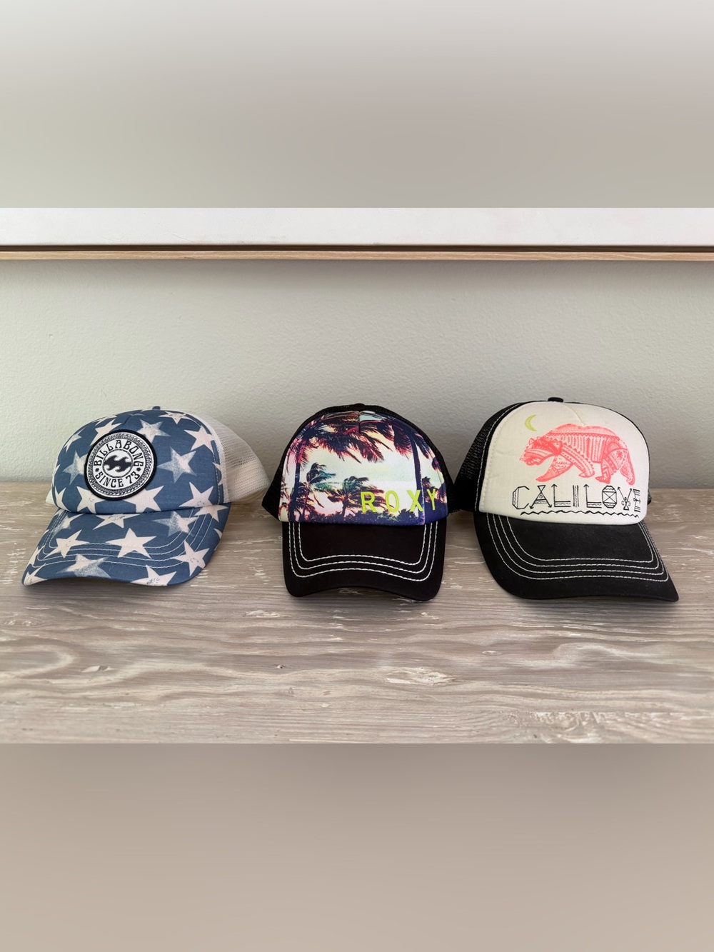Women’s Baseball Snap-Back Hats - 3 Hats